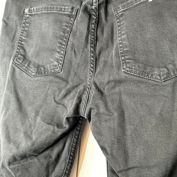 7 For All Mankind B(air) Ankle Skinny Black Denim Maternity Jeans Womens Size 30 - Picture 9 of 13